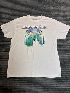 Backstreet Boys Millennium Tour Graphic T Shirt Adult M/L Concert Tee White